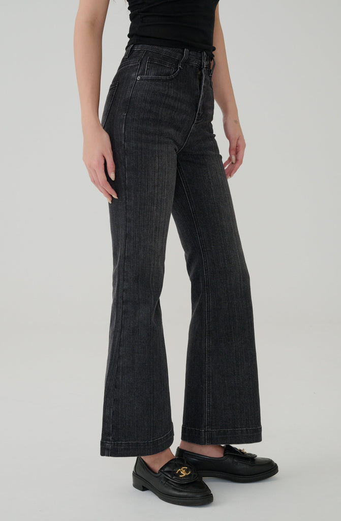 Jingle Bell Flared Jeans in Black