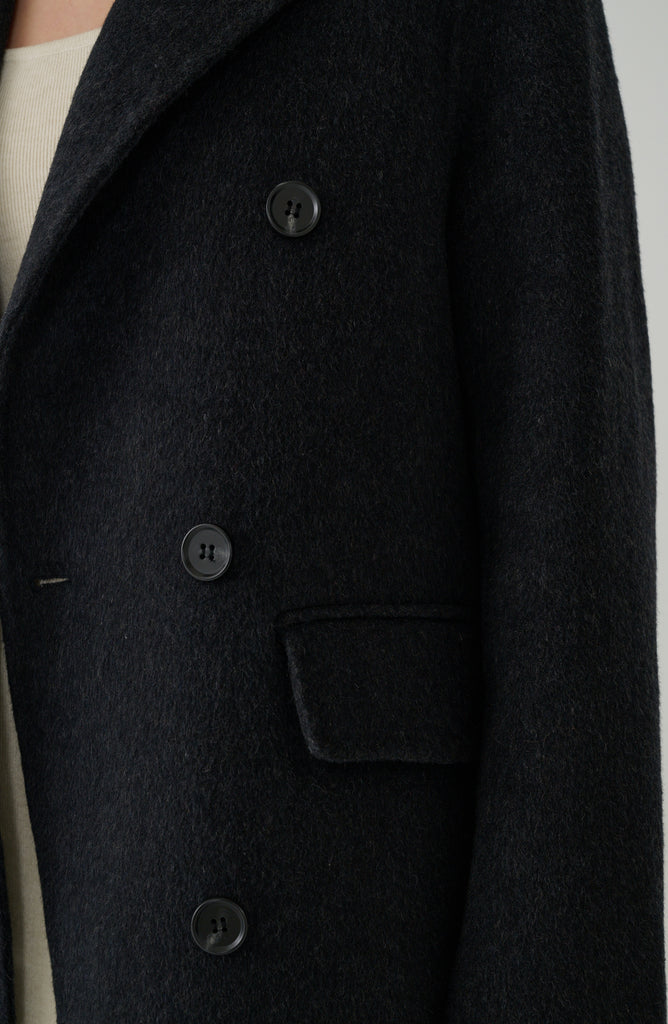 Black Heritage Wool Coat