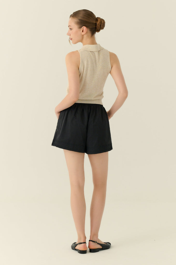 Golden hour knit top in beige