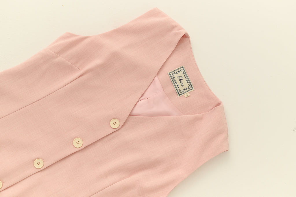The parisian button down shift dress in pink