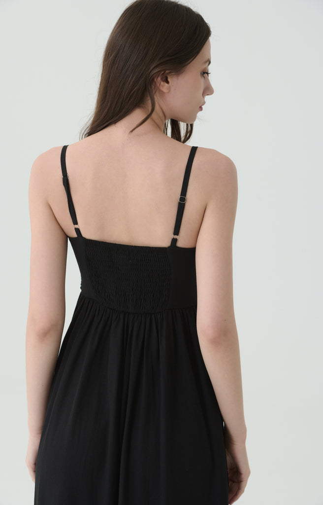 Bare layer dress in black