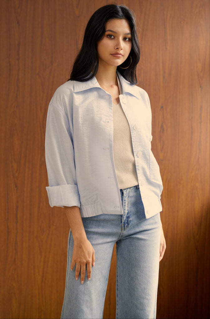 Pretty baby comfy jacket in blue