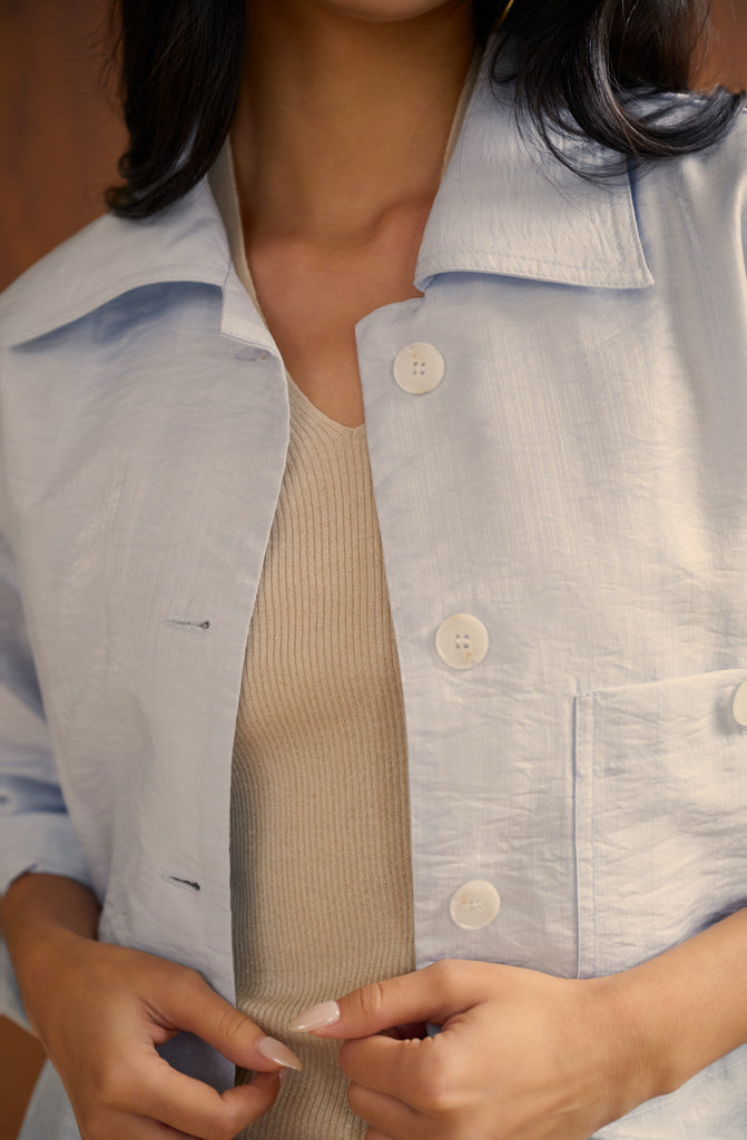 Pretty baby comfy jacket in blue