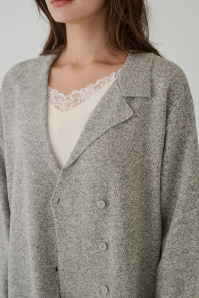 Smart casual wool blend blazer in Grey