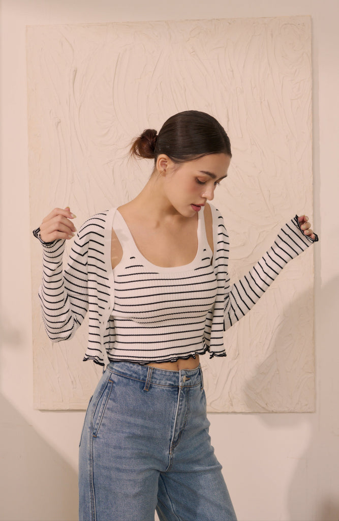 Only you stripes cardigan