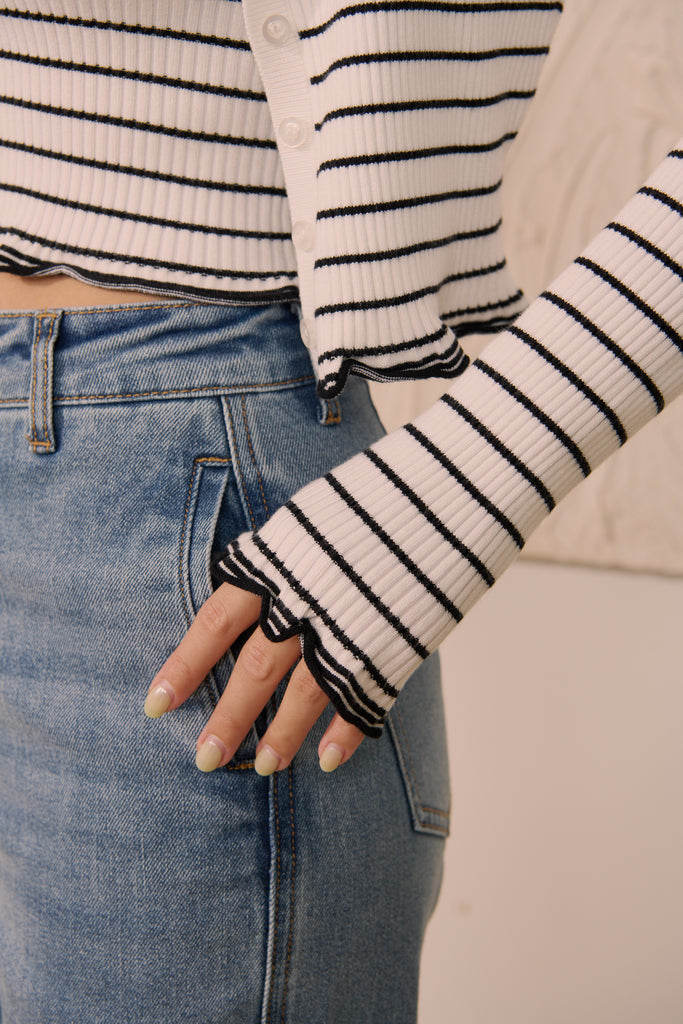 Only you stripes cardigan