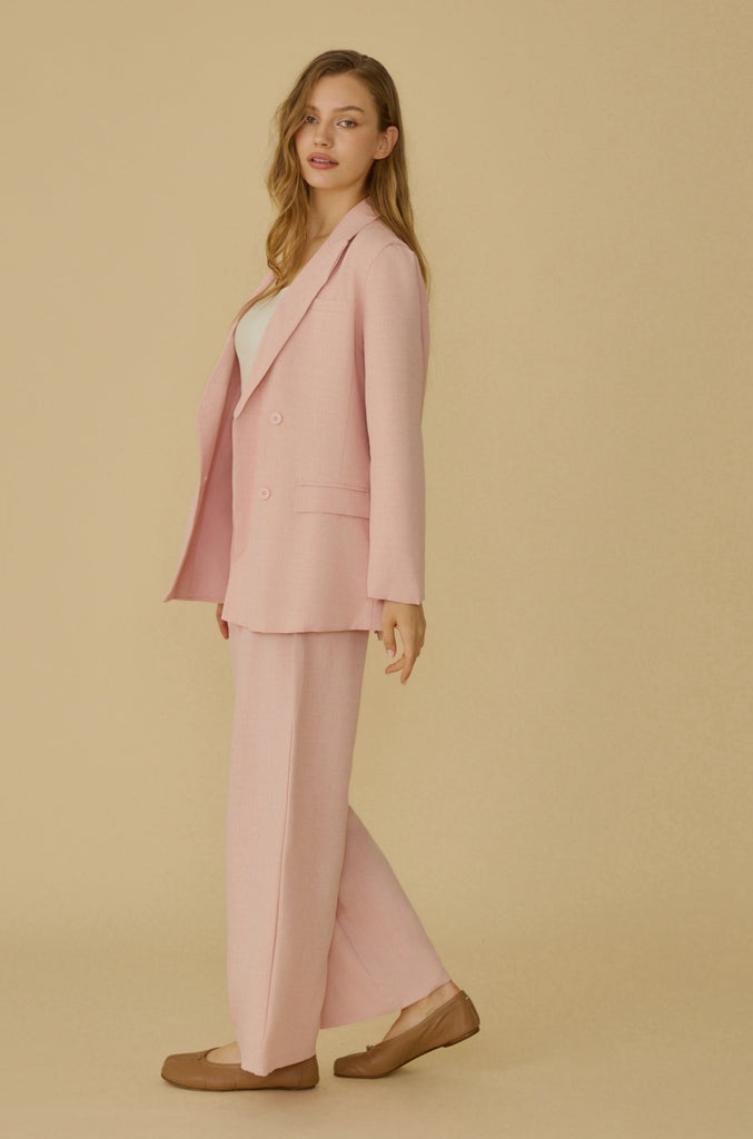 Élune classic wide leg pants in pink