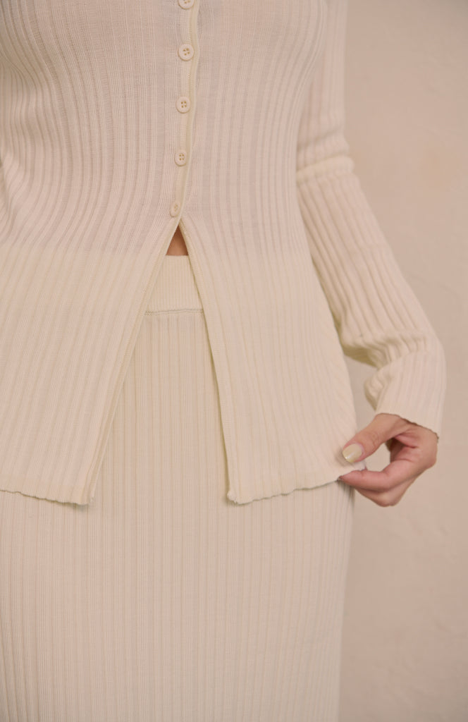 My boo knit skirt in white