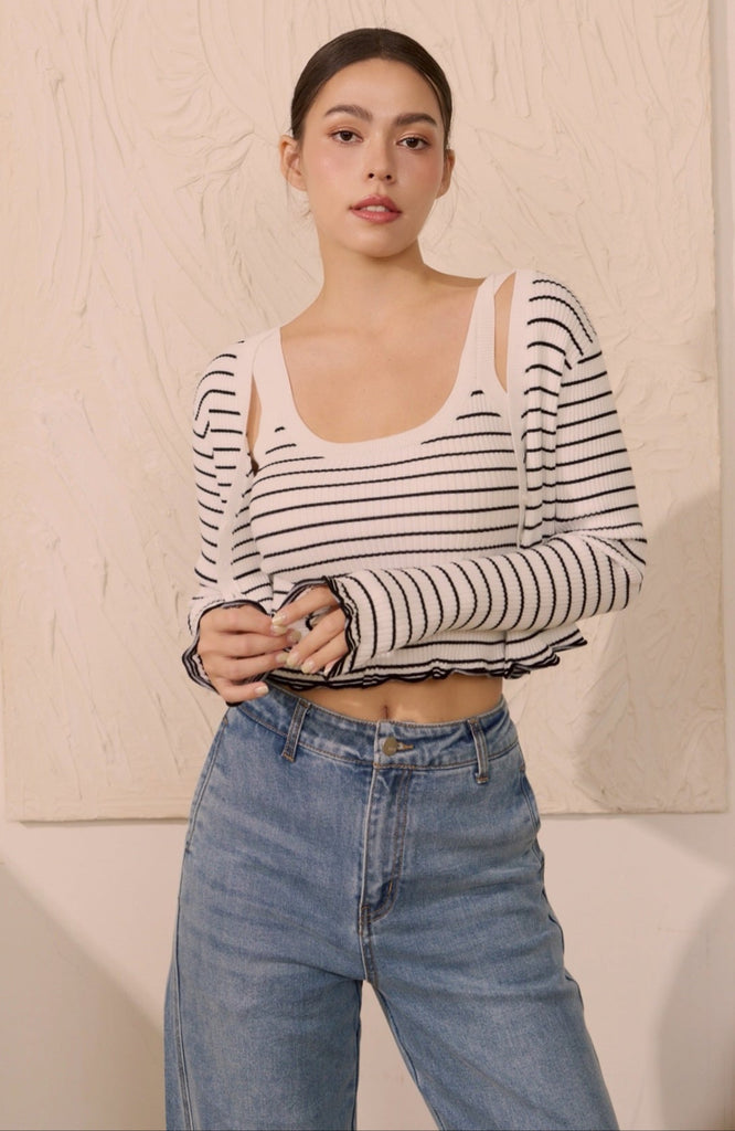 Only you stripes cardigan