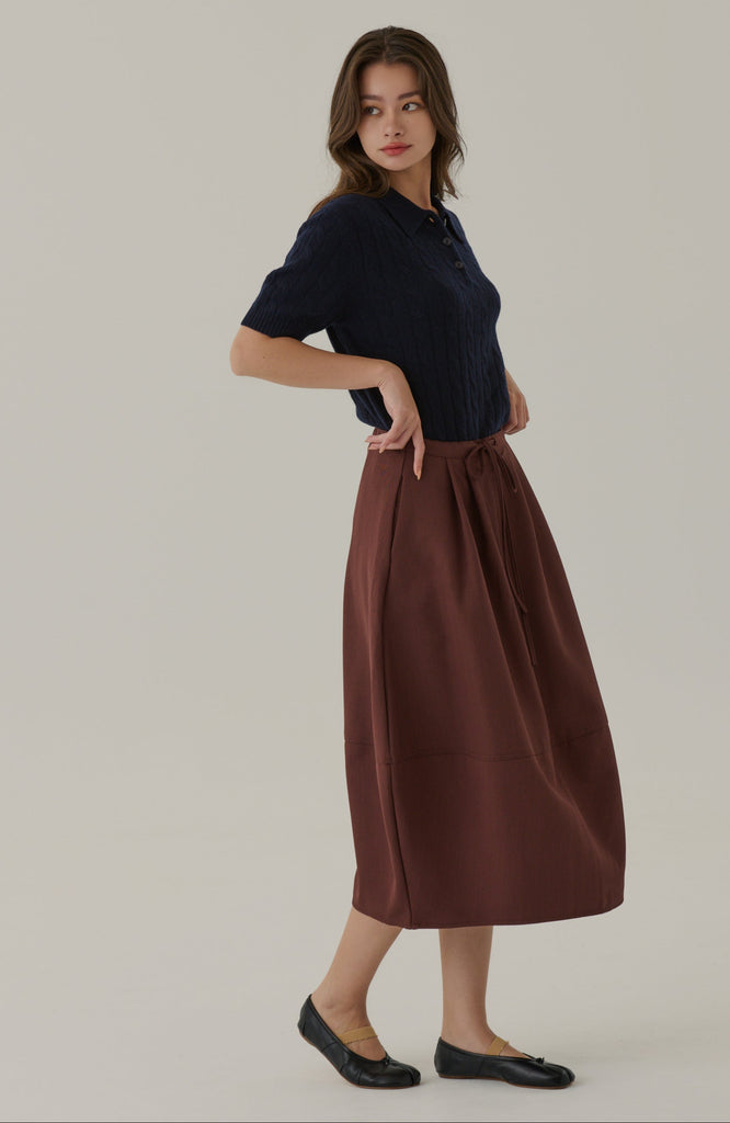 Cute puff skirt in sienna