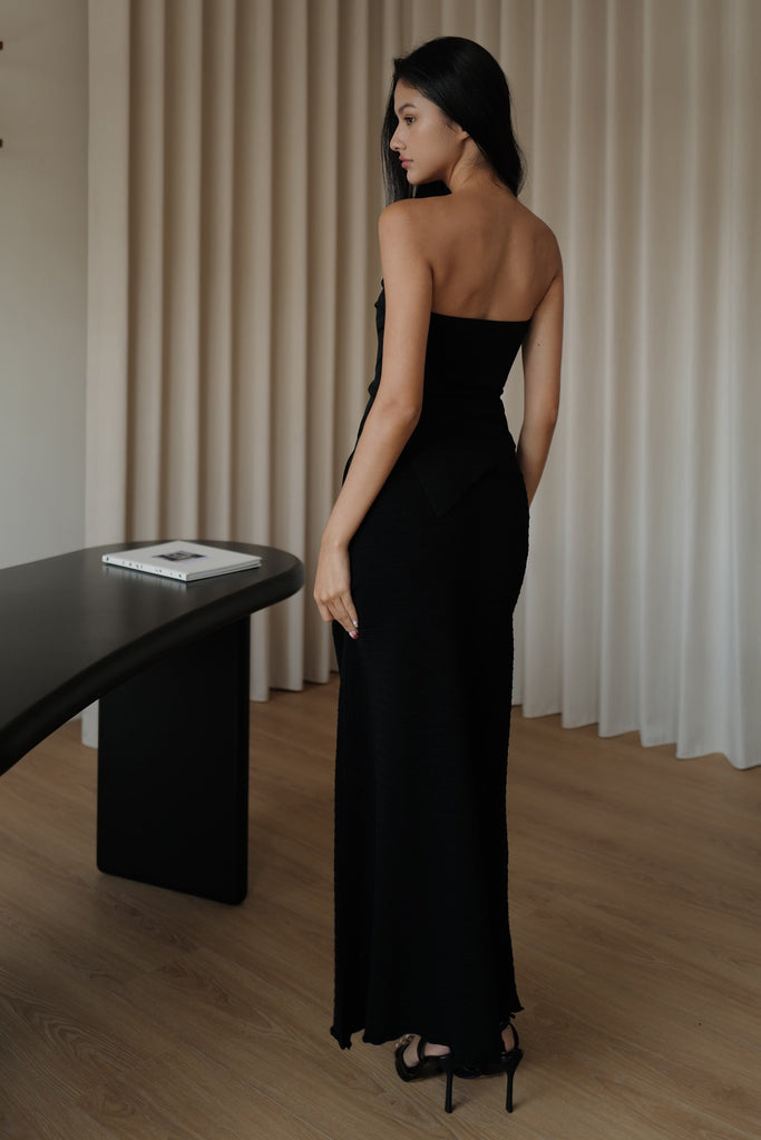 All the way Knit Skirt in black