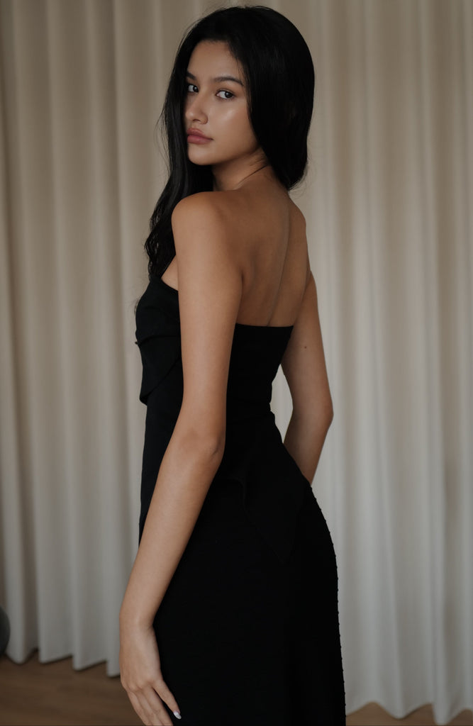 All the way knit Top in black