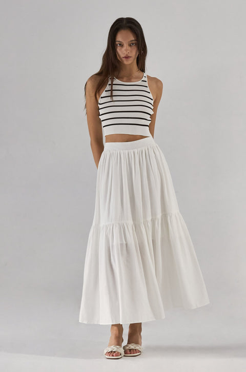 Capri linen skirt