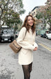 forever yours knit set in beige (Cardigan+Skirt)