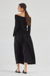Never easy high waisted knit skirt in black