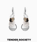 Tender society 淺玳瑁流蘇耳墜