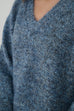 Snowy Knit wool blend Sweater in Blue