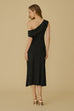 Moonlight polka midi dress