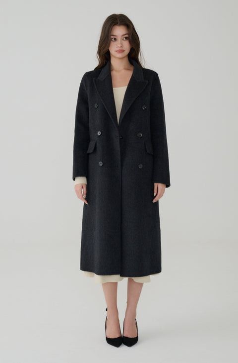 Black Heritage Wool Coat