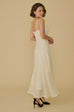 Special made floral elastic lace maxi dress in beige