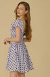 Tuscan sunshine polka dot mini dress