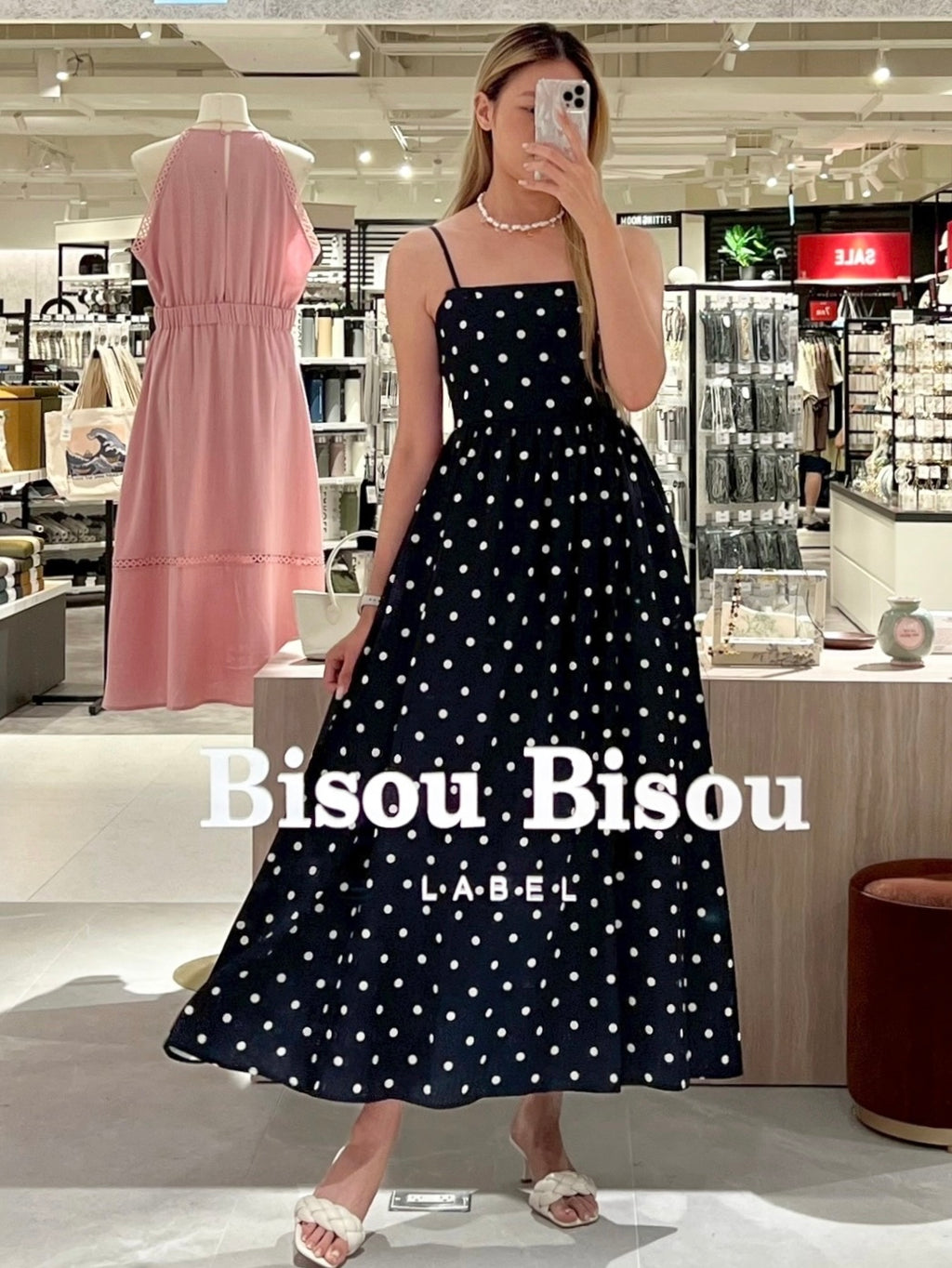 Polka Dot Silky Maxi Dress