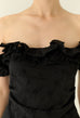 Summerwood off shoulde cotton top in black
