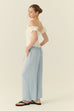 Coastal breeze linen pants in blue