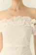 Summerwood off shoulde cotton top in white