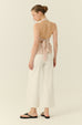 California sunset flare elastic jeans in white
