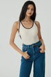 Sporty and chic bra top in beige