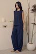 Confidence in you linen set in blue
