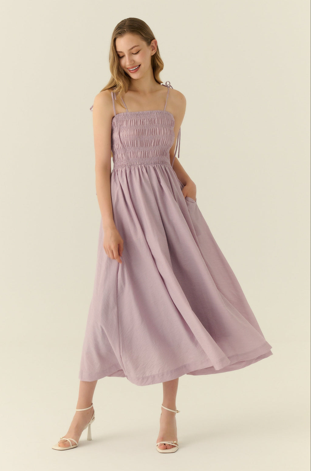 Haru elastic maxi dress