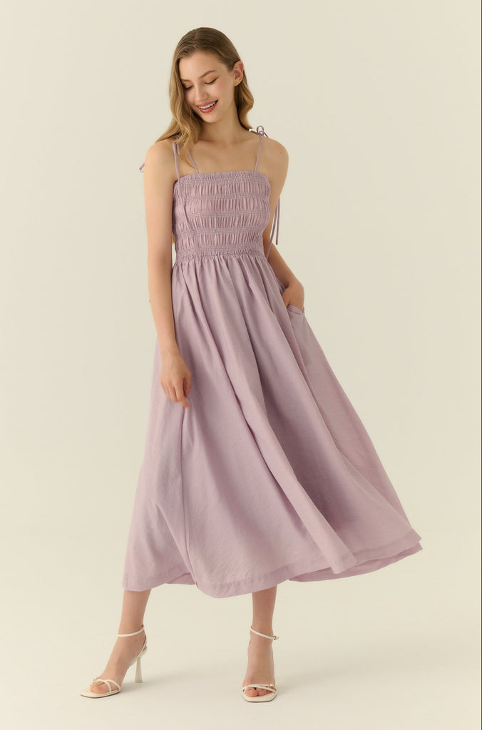 Haru elastic maxi dress