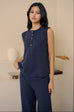 Confidence in you linen set in blue