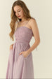 Haru elastic maxi dress