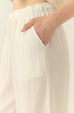 Chantal drawstring linen pants