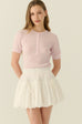 Sunnyvale bubble skort in white