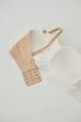 Two ways seamless bandeau bra in white