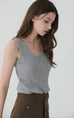Lace whisper tank in grey