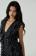 Anything but love polka dots chiffon maxi dress