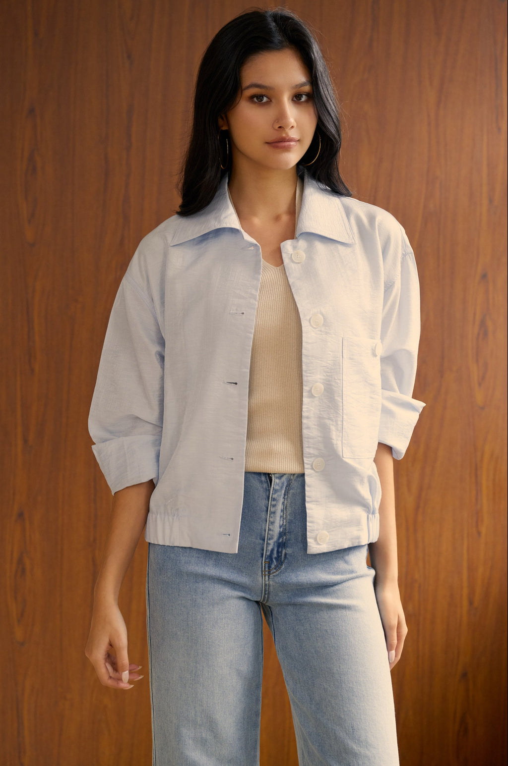 Pretty baby comfy jacket in blue