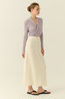 Sandy’s fav cooling knit skirt in white