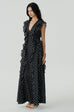 Anything but love polka dots chiffon maxi dress