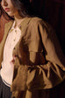 Raw earth linen shirt