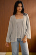 Cool breeze knit top in grey