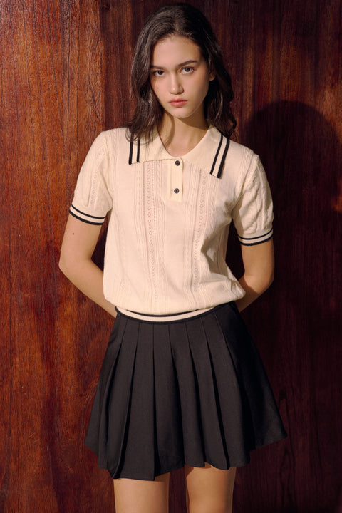 Alice's dream ribbled knit top