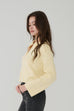 Darcy zipper cardigan in Yellow