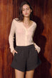 Laurent special knit cardigan in white