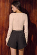 Laurent special knit cardigan in white